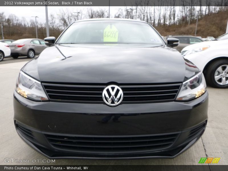 Black / Titan Black 2012 Volkswagen Jetta SE Sedan