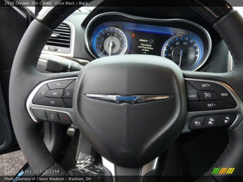 Gloss Black / Black 2016 Chrysler 300 C AWD