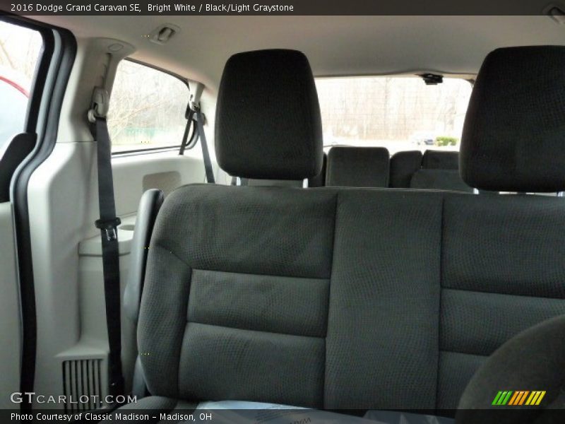 Bright White / Black/Light Graystone 2016 Dodge Grand Caravan SE