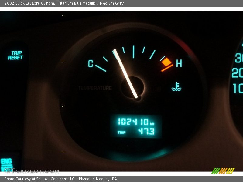 Titanium Blue Metallic / Medium Gray 2002 Buick LeSabre Custom