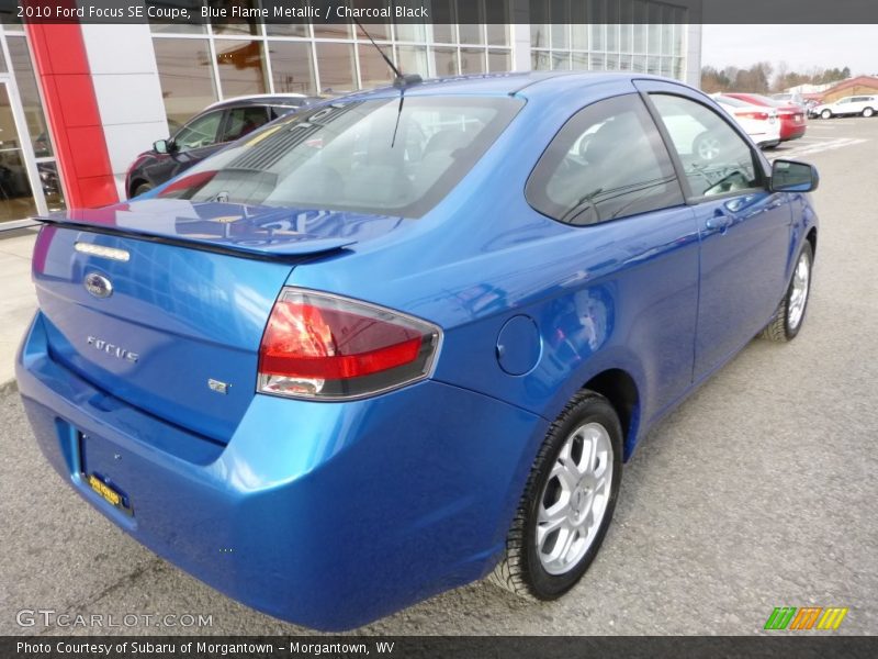 Blue Flame Metallic / Charcoal Black 2010 Ford Focus SE Coupe