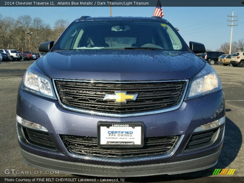 Atlantis Blue Metallic / Dark Titanium/Light Titanium 2014 Chevrolet Traverse LS