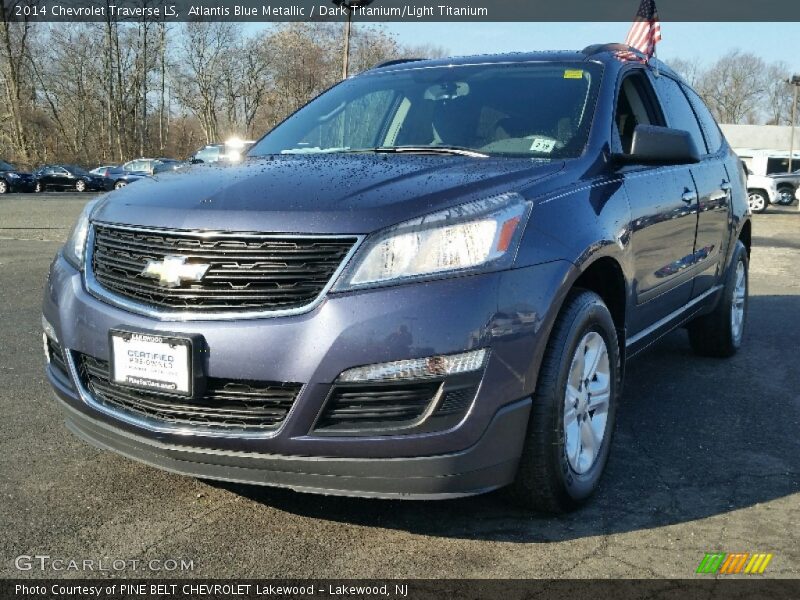 Atlantis Blue Metallic / Dark Titanium/Light Titanium 2014 Chevrolet Traverse LS