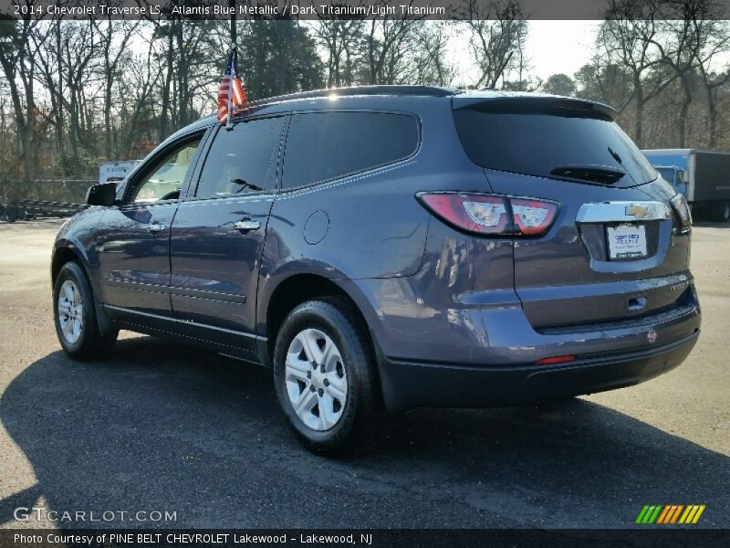 Atlantis Blue Metallic / Dark Titanium/Light Titanium 2014 Chevrolet Traverse LS