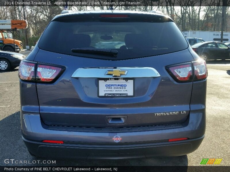Atlantis Blue Metallic / Dark Titanium/Light Titanium 2014 Chevrolet Traverse LS
