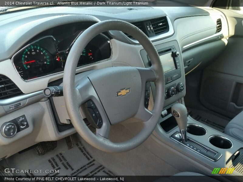 Atlantis Blue Metallic / Dark Titanium/Light Titanium 2014 Chevrolet Traverse LS
