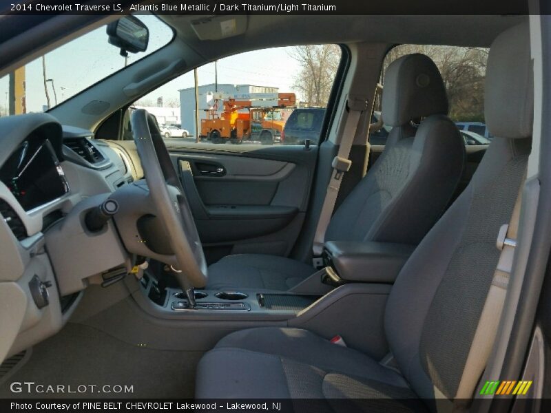 Atlantis Blue Metallic / Dark Titanium/Light Titanium 2014 Chevrolet Traverse LS