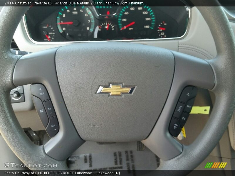 Atlantis Blue Metallic / Dark Titanium/Light Titanium 2014 Chevrolet Traverse LS