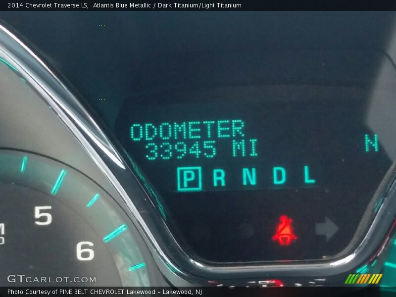 Atlantis Blue Metallic / Dark Titanium/Light Titanium 2014 Chevrolet Traverse LS