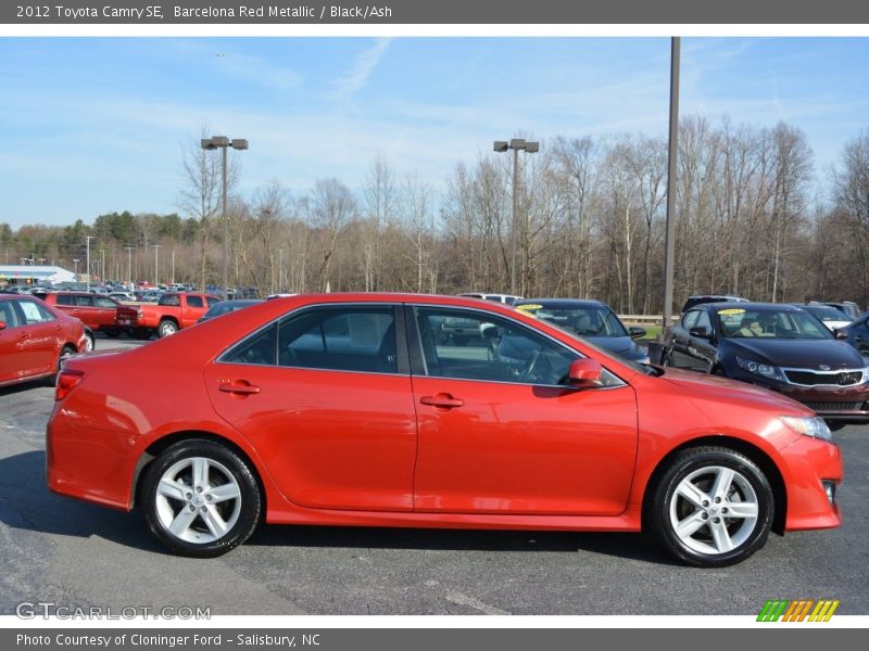 Barcelona Red Metallic / Black/Ash 2012 Toyota Camry SE