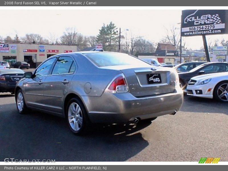 Vapor Silver Metallic / Camel 2008 Ford Fusion SEL V6