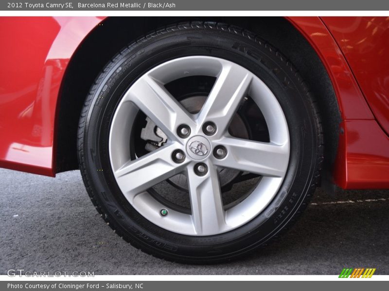 Barcelona Red Metallic / Black/Ash 2012 Toyota Camry SE