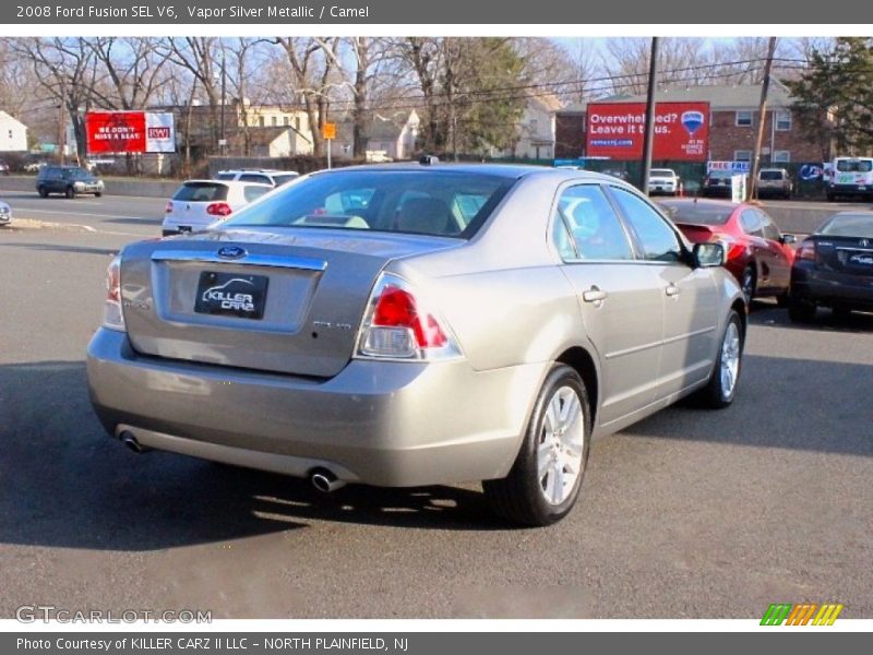 Vapor Silver Metallic / Camel 2008 Ford Fusion SEL V6