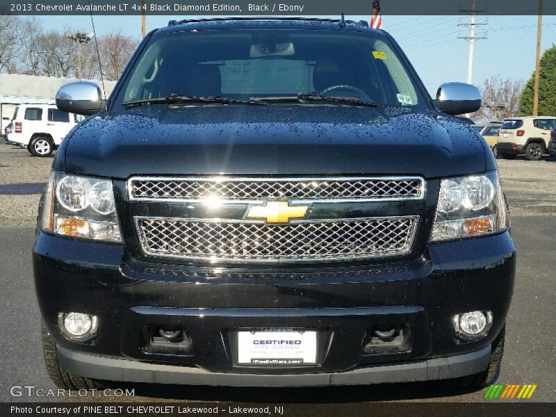 Black / Ebony 2013 Chevrolet Avalanche LT 4x4 Black Diamond Edition