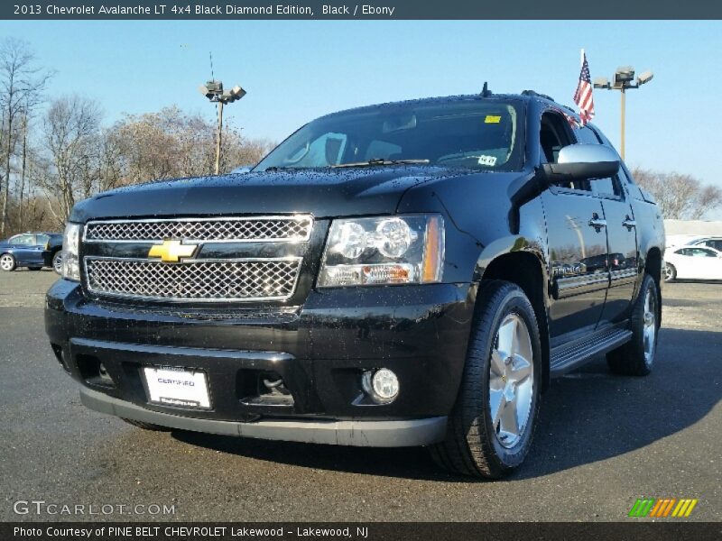 Black / Ebony 2013 Chevrolet Avalanche LT 4x4 Black Diamond Edition