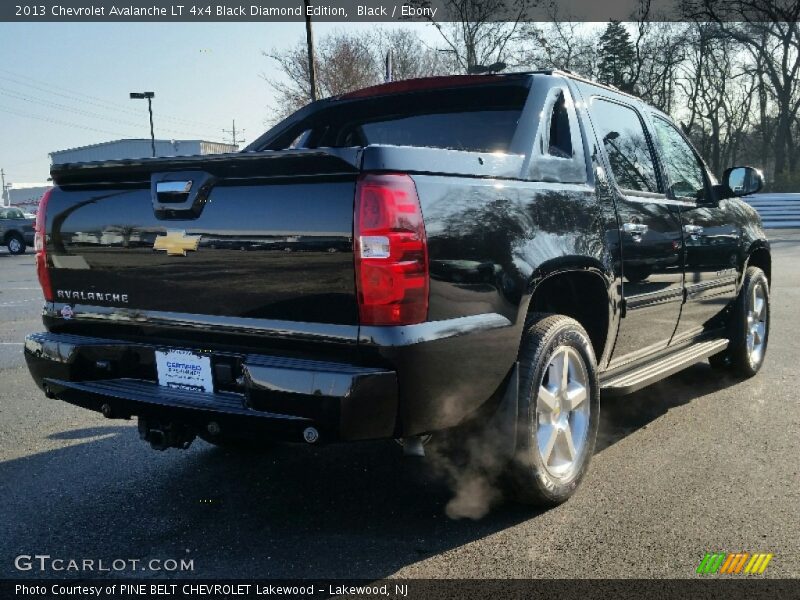 Black / Ebony 2013 Chevrolet Avalanche LT 4x4 Black Diamond Edition