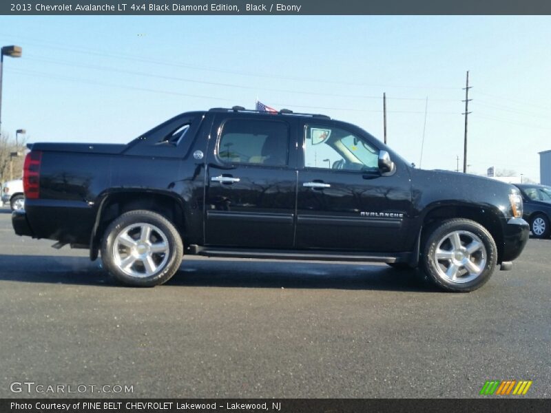 Black / Ebony 2013 Chevrolet Avalanche LT 4x4 Black Diamond Edition