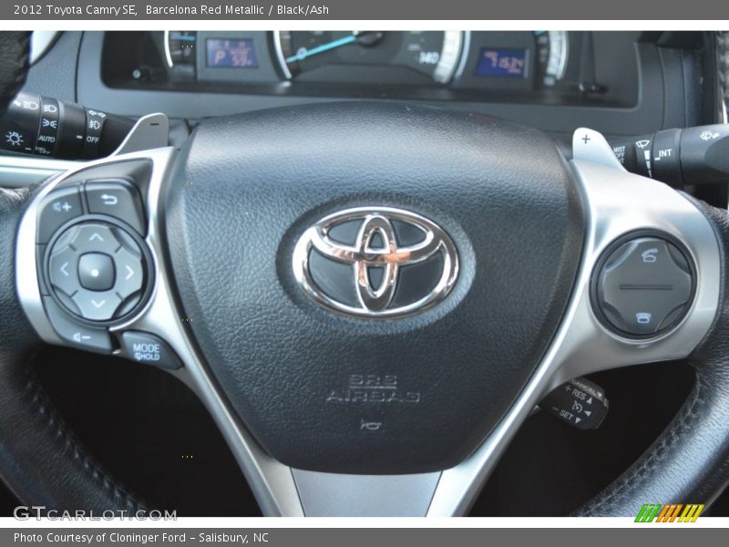 Barcelona Red Metallic / Black/Ash 2012 Toyota Camry SE