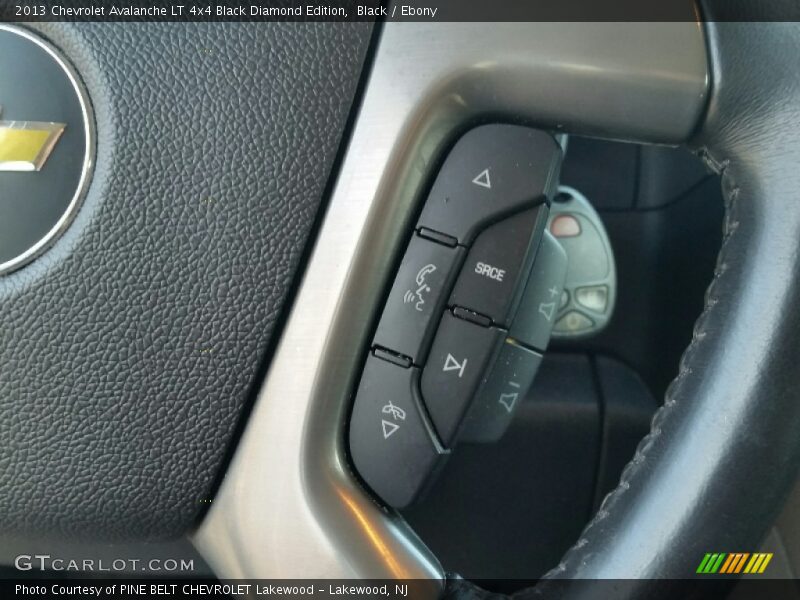Black / Ebony 2013 Chevrolet Avalanche LT 4x4 Black Diamond Edition