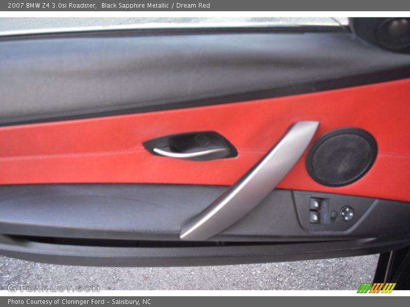 Black Sapphire Metallic / Dream Red 2007 BMW Z4 3.0si Roadster