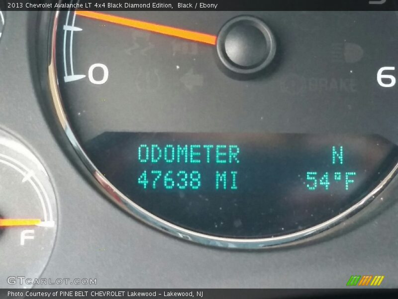 Black / Ebony 2013 Chevrolet Avalanche LT 4x4 Black Diamond Edition