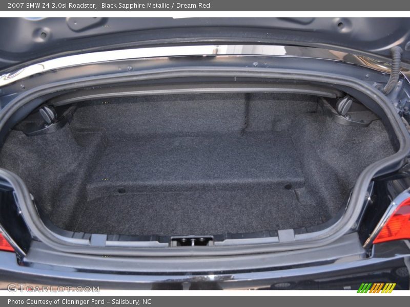 Black Sapphire Metallic / Dream Red 2007 BMW Z4 3.0si Roadster