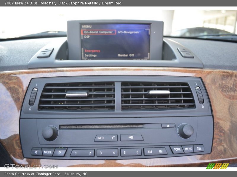 Black Sapphire Metallic / Dream Red 2007 BMW Z4 3.0si Roadster