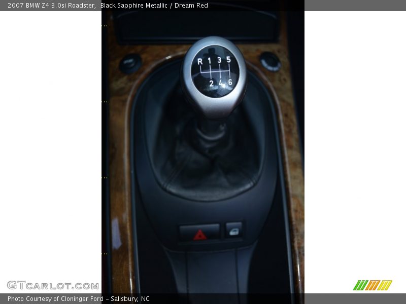 Black Sapphire Metallic / Dream Red 2007 BMW Z4 3.0si Roadster