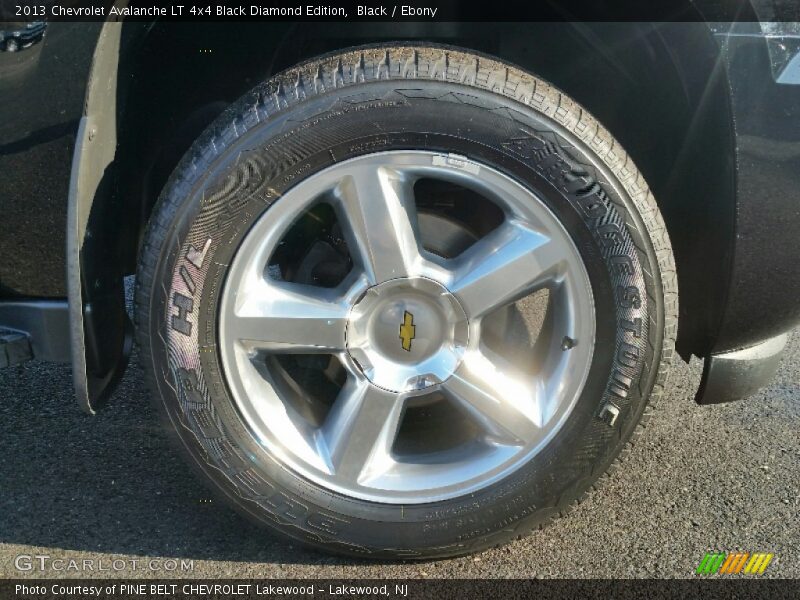 Black / Ebony 2013 Chevrolet Avalanche LT 4x4 Black Diamond Edition