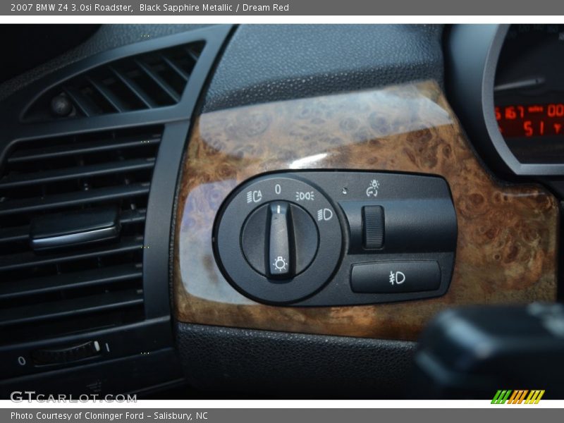 Black Sapphire Metallic / Dream Red 2007 BMW Z4 3.0si Roadster