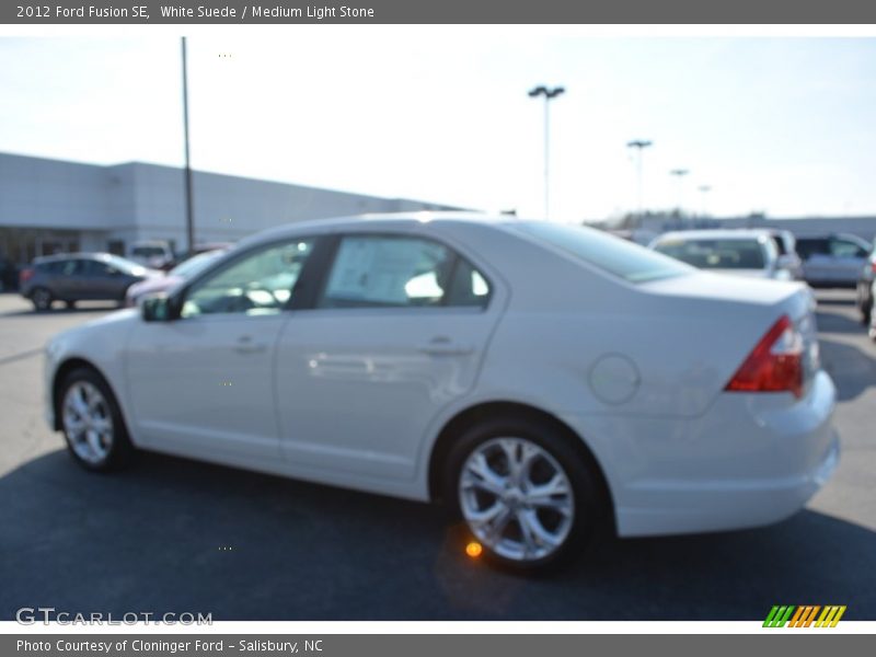 White Suede / Medium Light Stone 2012 Ford Fusion SE