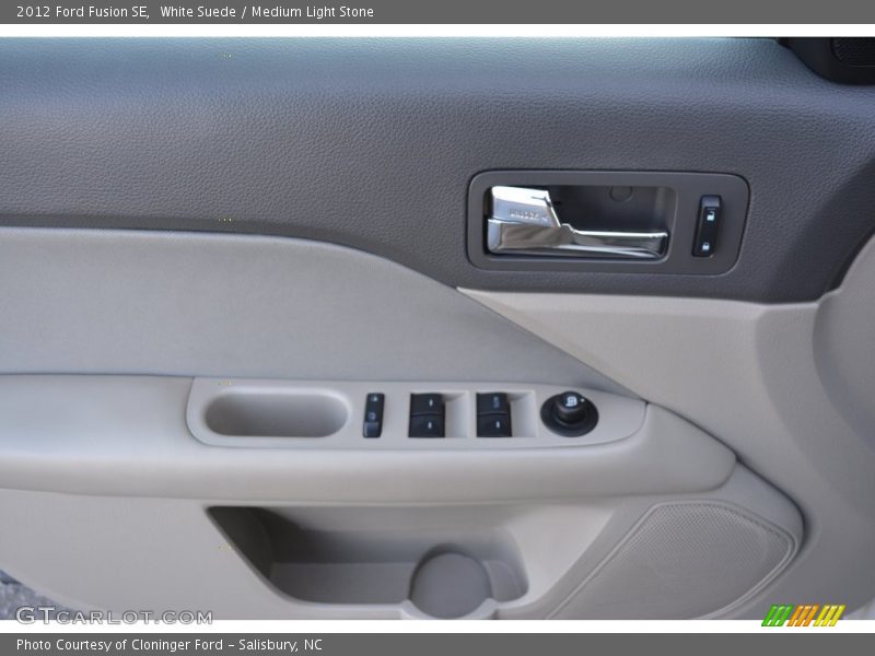 White Suede / Medium Light Stone 2012 Ford Fusion SE