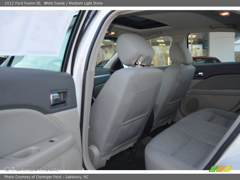 White Suede / Medium Light Stone 2012 Ford Fusion SE