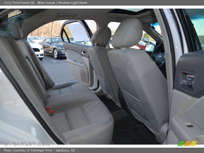 White Suede / Medium Light Stone 2012 Ford Fusion SE