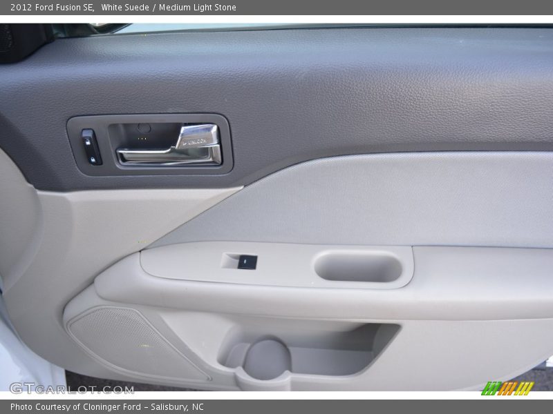 White Suede / Medium Light Stone 2012 Ford Fusion SE
