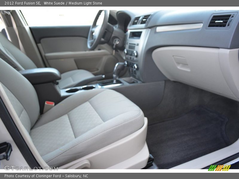 White Suede / Medium Light Stone 2012 Ford Fusion SE