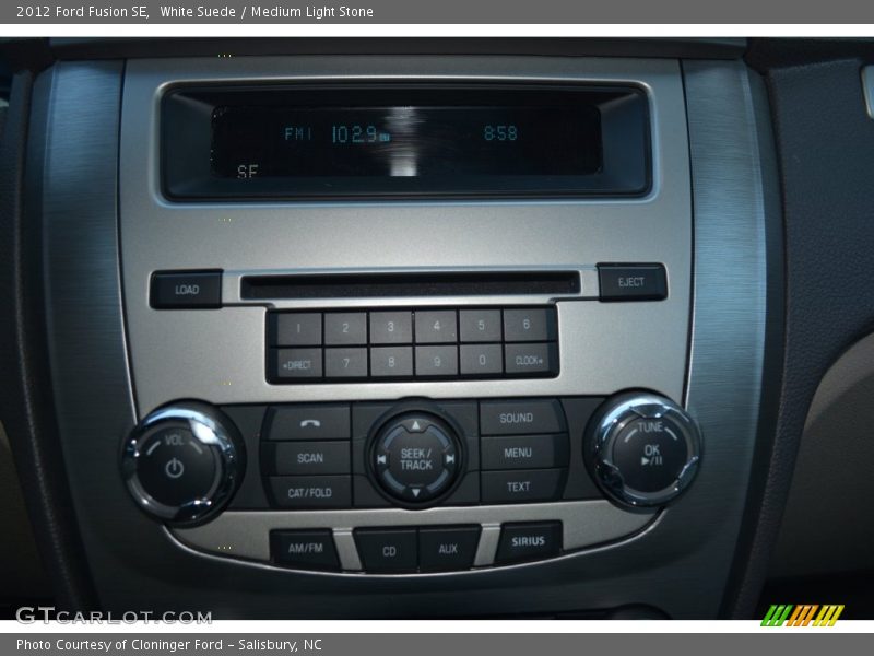 White Suede / Medium Light Stone 2012 Ford Fusion SE
