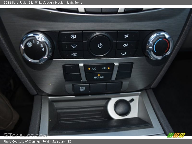 White Suede / Medium Light Stone 2012 Ford Fusion SE