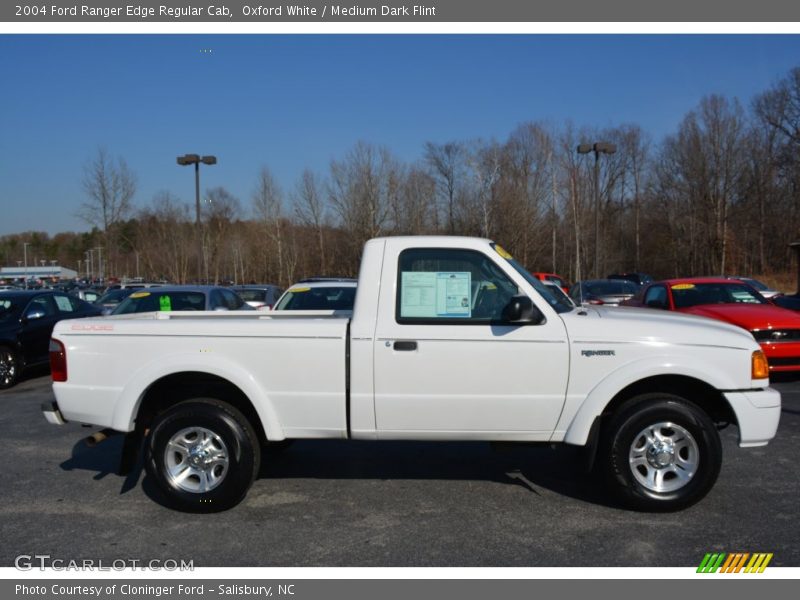 Oxford White / Medium Dark Flint 2004 Ford Ranger Edge Regular Cab