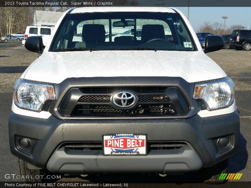 Super White / Graphite 2013 Toyota Tacoma Regular Cab