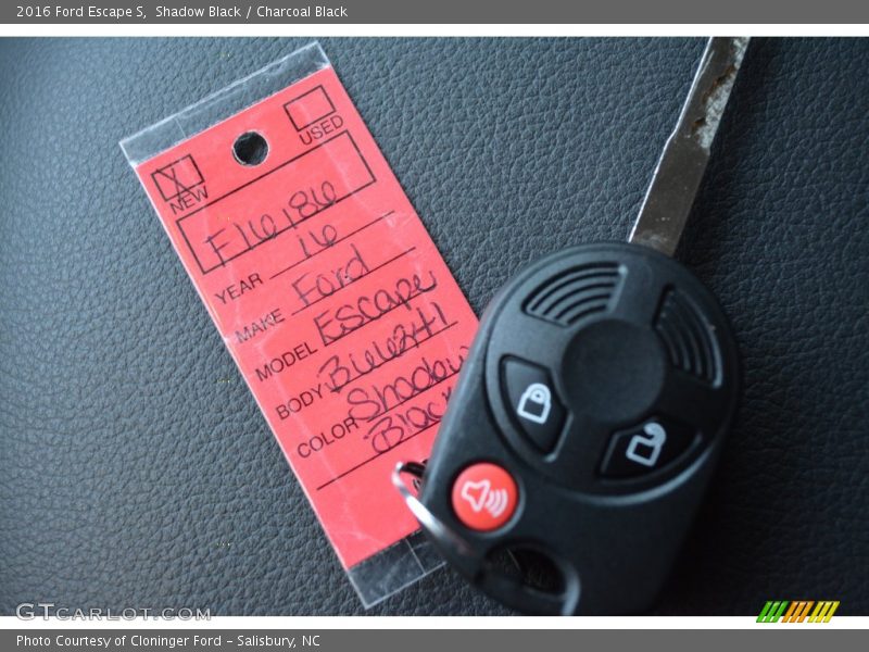 Shadow Black / Charcoal Black 2016 Ford Escape S