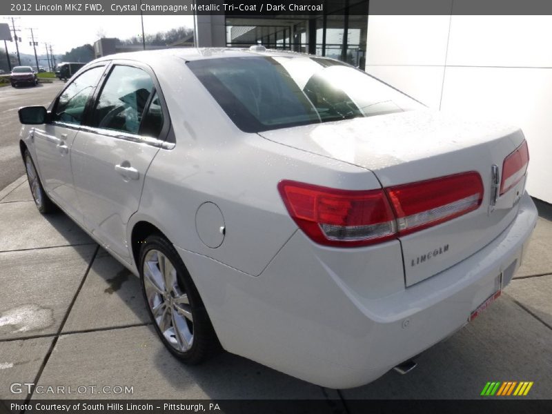 Crystal Champagne Metallic Tri-Coat / Dark Charcoal 2012 Lincoln MKZ FWD