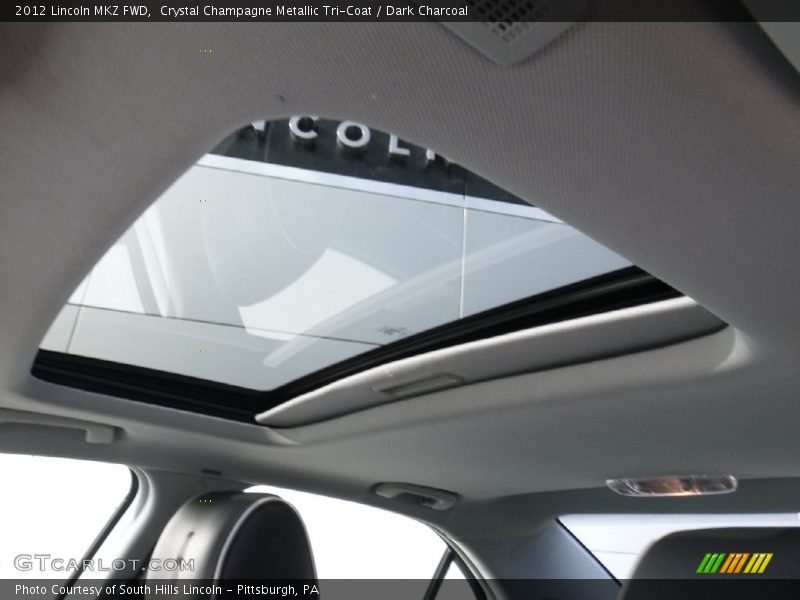 Crystal Champagne Metallic Tri-Coat / Dark Charcoal 2012 Lincoln MKZ FWD