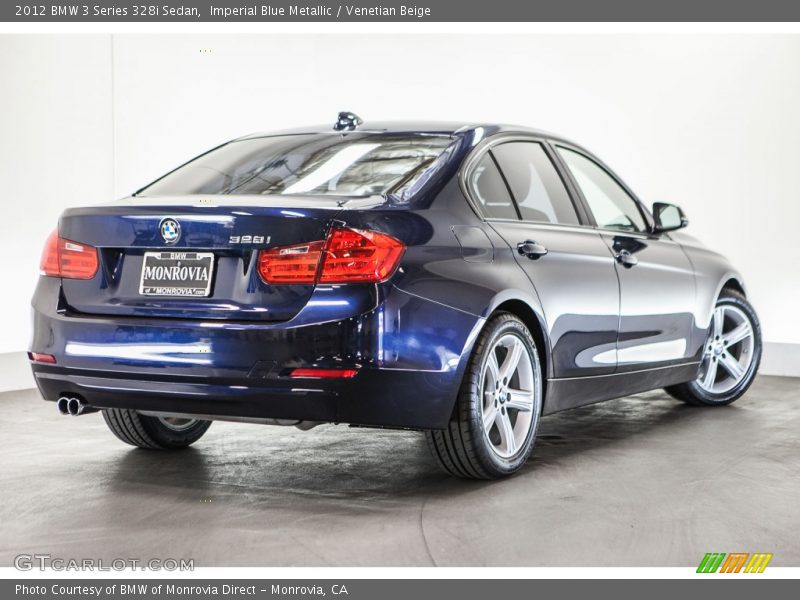 Imperial Blue Metallic / Venetian Beige 2012 BMW 3 Series 328i Sedan