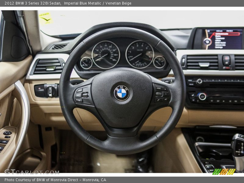 Imperial Blue Metallic / Venetian Beige 2012 BMW 3 Series 328i Sedan