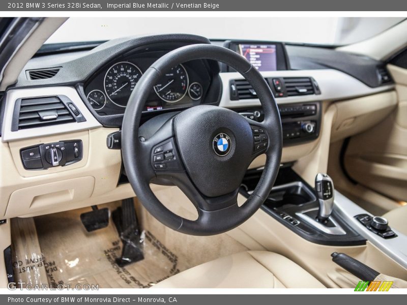 Imperial Blue Metallic / Venetian Beige 2012 BMW 3 Series 328i Sedan