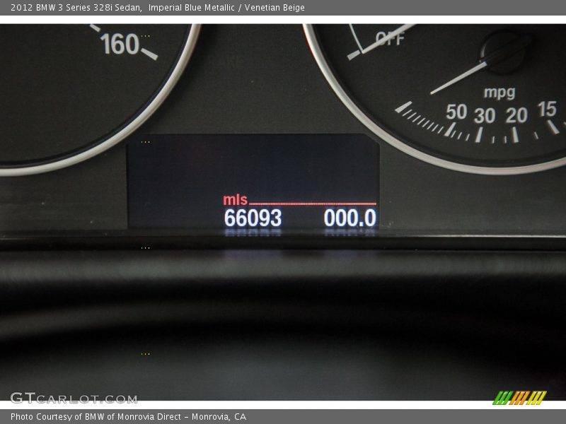 Imperial Blue Metallic / Venetian Beige 2012 BMW 3 Series 328i Sedan