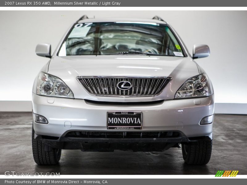 Millennium Silver Metallic / Light Gray 2007 Lexus RX 350 AWD