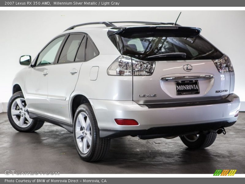 Millennium Silver Metallic / Light Gray 2007 Lexus RX 350 AWD