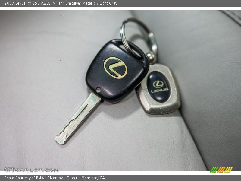 Millennium Silver Metallic / Light Gray 2007 Lexus RX 350 AWD